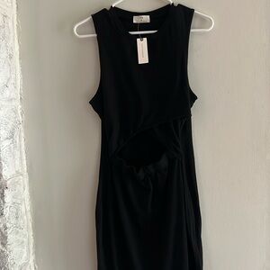 Anthropologie T. La black sleeveless dress.